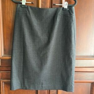 Teenflo Charcoal Pinstripe Pencil Skirt 4